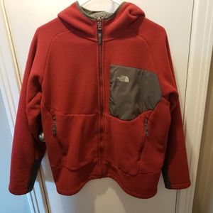North Face Fleece Jacket with hood size Boys XL 18-20